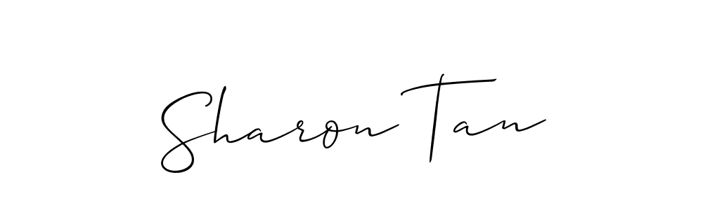 Allison_Script is a professional signature style that is perfect for those who want to add a touch of class to their signature. It is also a great choice for those who want to make their signature more unique. Get Sharon Tan name to fancy signature for free. Sharon Tan signature style 2 images and pictures png