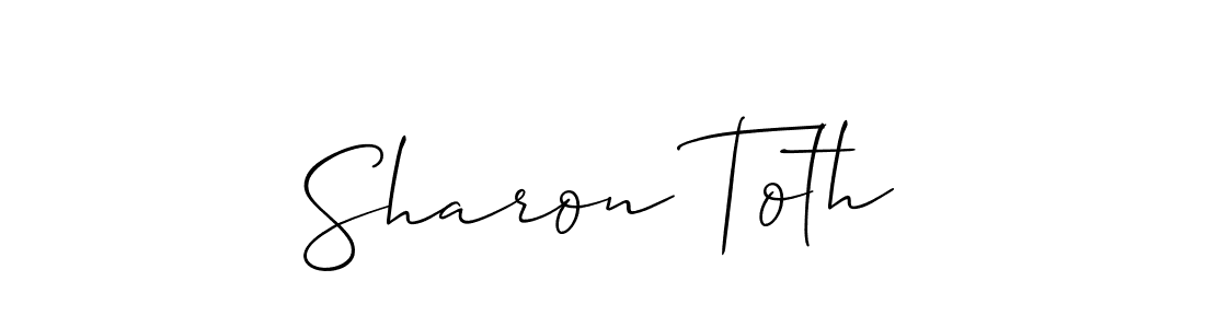 Design your own signature with our free online signature maker. With this signature software, you can create a handwritten (Allison_Script) signature for name Sharon Toth. Sharon Toth signature style 2 images and pictures png