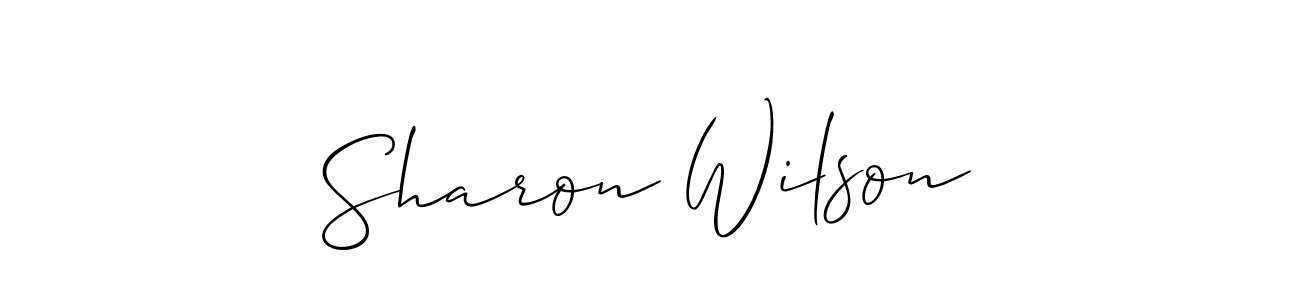 Use a signature maker to create a handwritten signature online. With this signature software, you can design (Allison_Script) your own signature for name Sharon Wilson. Sharon Wilson signature style 2 images and pictures png