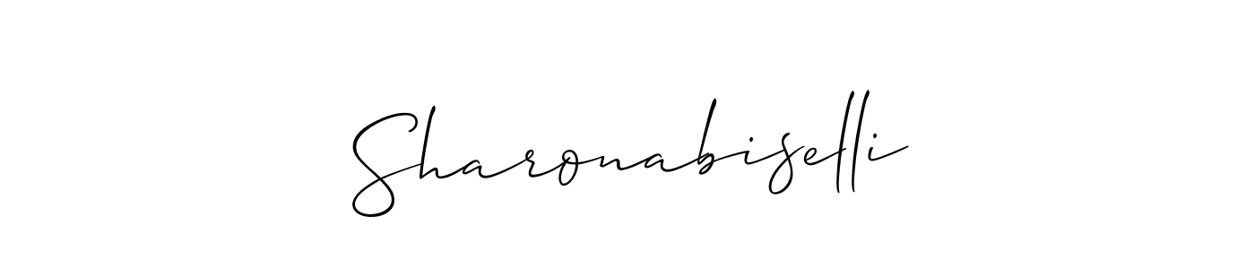Create a beautiful signature design for name Sharonabiselli. With this signature (Allison_Script) fonts, you can make a handwritten signature for free. Sharonabiselli signature style 2 images and pictures png