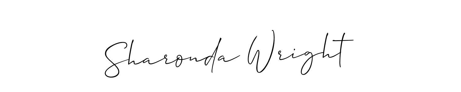 Also we have Sharonda Wright name is the best signature style. Create professional handwritten signature collection using Allison_Script autograph style. Sharonda Wright signature style 2 images and pictures png