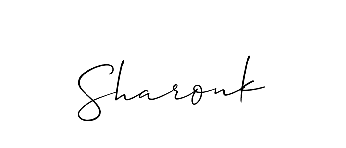 It looks lik you need a new signature style for name Sharonk. Design unique handwritten (Allison_Script) signature with our free signature maker in just a few clicks. Sharonk signature style 2 images and pictures png