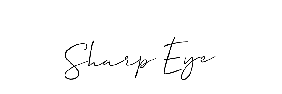 How to make Sharp Eye name signature. Use Allison_Script style for creating short signs online. This is the latest handwritten sign. Sharp Eye signature style 2 images and pictures png