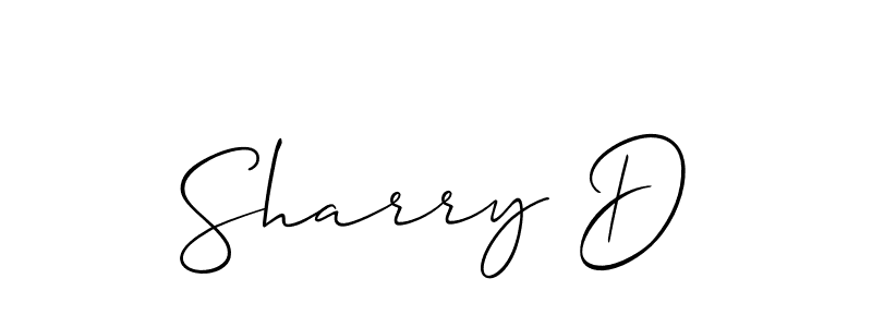 Make a beautiful signature design for name Sharry D. Use this online signature maker to create a handwritten signature for free. Sharry D signature style 2 images and pictures png