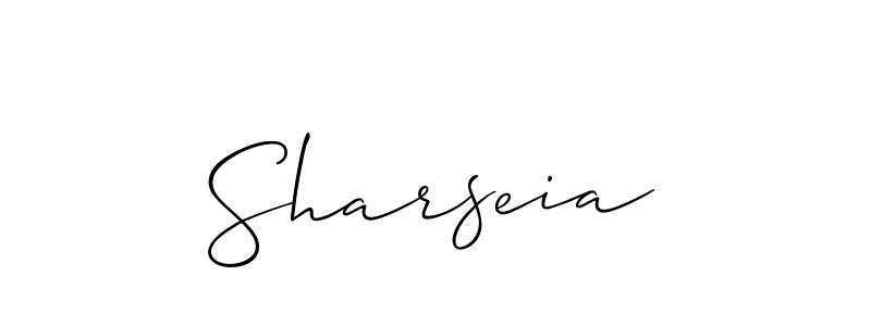 Best and Professional Signature Style for Sharseia. Allison_Script Best Signature Style Collection. Sharseia signature style 2 images and pictures png