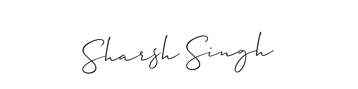 How to make Sharsh Singh signature? Allison_Script is a professional autograph style. Create handwritten signature for Sharsh Singh name. Sharsh Singh signature style 2 images and pictures png