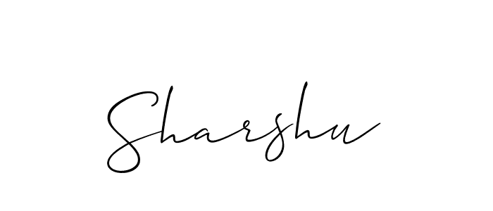 Sharshu stylish signature style. Best Handwritten Sign (Allison_Script) for my name. Handwritten Signature Collection Ideas for my name Sharshu. Sharshu signature style 2 images and pictures png