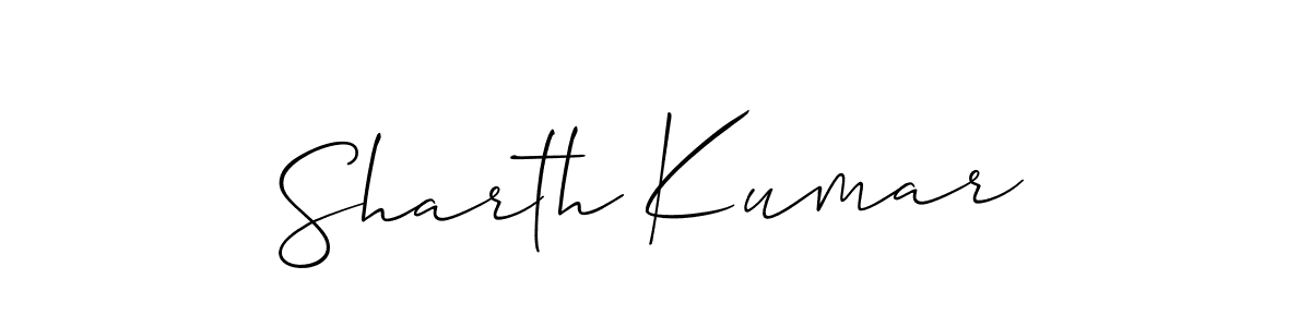 Similarly Allison_Script is the best handwritten signature design. Signature creator online .You can use it as an online autograph creator for name Sharth Kumar. Sharth Kumar signature style 2 images and pictures png