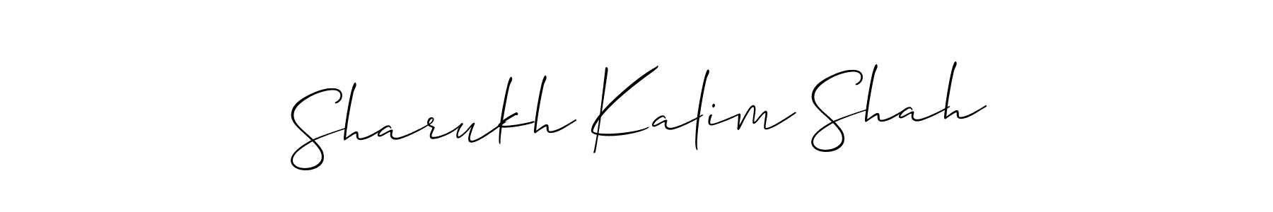 Sharukh Kalim Shah stylish signature style. Best Handwritten Sign (Allison_Script) for my name. Handwritten Signature Collection Ideas for my name Sharukh Kalim Shah. Sharukh Kalim Shah signature style 2 images and pictures png