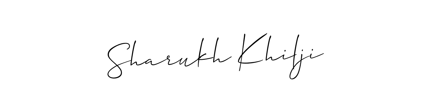 Make a short Sharukh Khilji signature style. Manage your documents anywhere anytime using Allison_Script. Create and add eSignatures, submit forms, share and send files easily. Sharukh Khilji signature style 2 images and pictures png