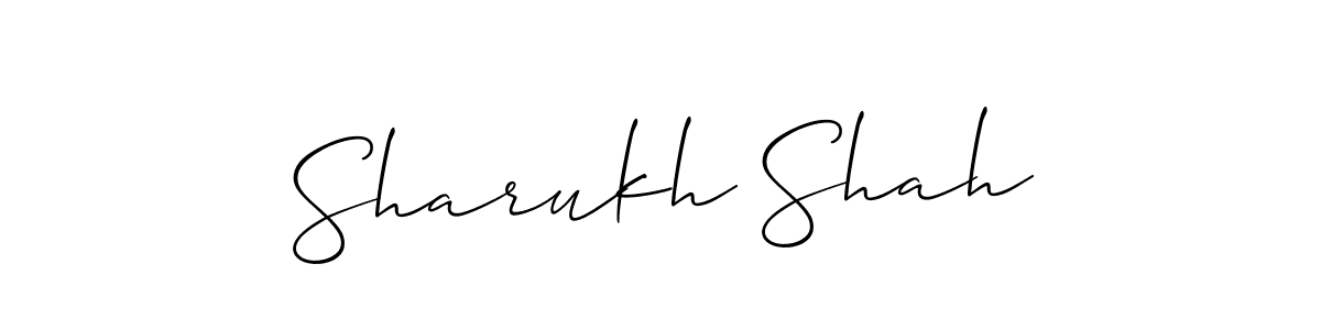 Similarly Allison_Script is the best handwritten signature design. Signature creator online .You can use it as an online autograph creator for name Sharukh Shah. Sharukh Shah signature style 2 images and pictures png