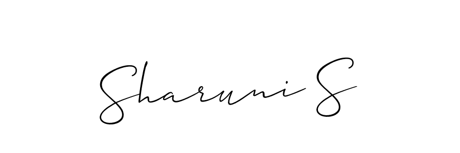 Make a beautiful signature design for name Sharuni S. Use this online signature maker to create a handwritten signature for free. Sharuni S signature style 2 images and pictures png