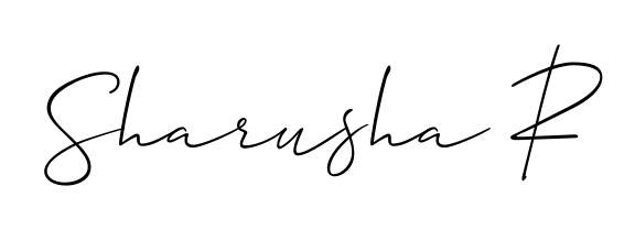 Explore multiple handwriting variations for Sharusha R including this stunning Allison_Script design. Free to use across all platforms. Sharusha R signature style 2 images and pictures png