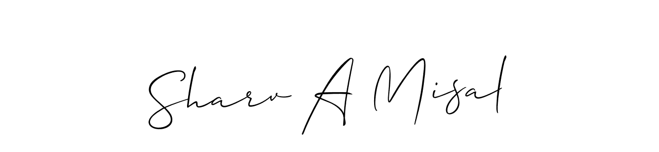 How to Draw Sharv A Misal signature style? Allison_Script is a latest design signature styles for name Sharv A Misal. Sharv A Misal signature style 2 images and pictures png