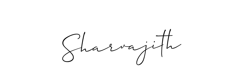 Also we have Sharvajith name is the best signature style. Create professional handwritten signature collection using Allison_Script autograph style. Sharvajith signature style 2 images and pictures png