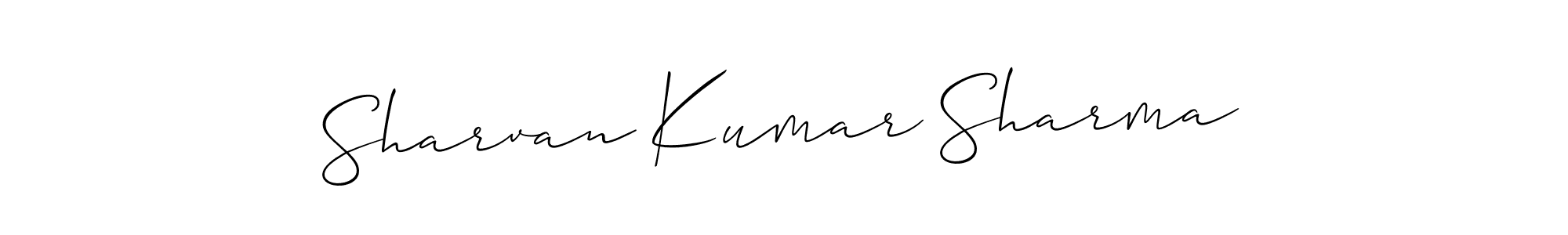 Sharvan Kumar Sharma stylish signature style. Best Handwritten Sign (Allison_Script) for my name. Handwritten Signature Collection Ideas for my name Sharvan Kumar Sharma. Sharvan Kumar Sharma signature style 2 images and pictures png