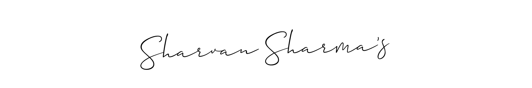 It looks lik you need a new signature style for name Sharvan Sharma’s. Design unique handwritten (Allison_Script) signature with our free signature maker in just a few clicks. Sharvan Sharma’s signature style 2 images and pictures png