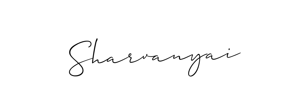 Create a beautiful signature design for name Sharvanyai. With this signature (Allison_Script) fonts, you can make a handwritten signature for free. Sharvanyai signature style 2 images and pictures png
