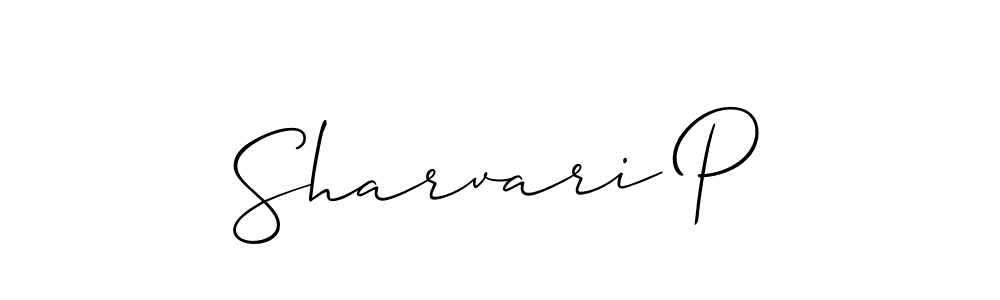 Make a beautiful signature design for name Sharvari P. Use this online signature maker to create a handwritten signature for free. Sharvari P signature style 2 images and pictures png