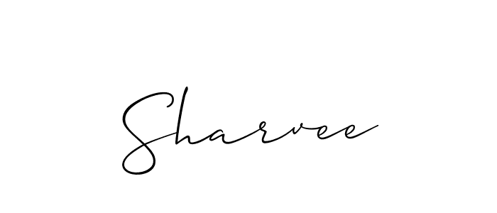 Sharvee stylish signature style. Best Handwritten Sign (Allison_Script) for my name. Handwritten Signature Collection Ideas for my name Sharvee. Sharvee signature style 2 images and pictures png