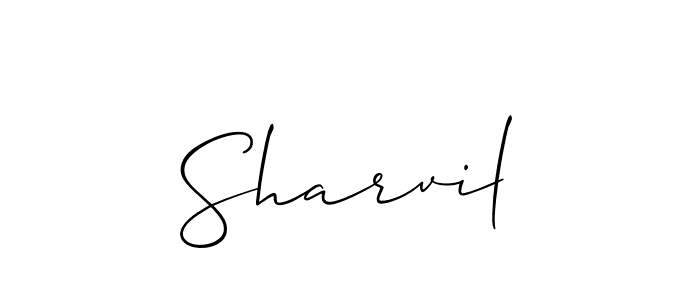 How to make Sharvil name signature. Use Allison_Script style for creating short signs online. This is the latest handwritten sign. Sharvil signature style 2 images and pictures png
