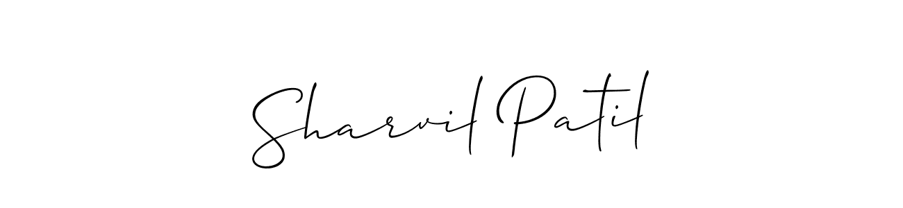 You should practise on your own different ways (Allison_Script) to write your name (Sharvil Patil) in signature. don't let someone else do it for you. Sharvil Patil signature style 2 images and pictures png