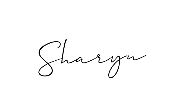 The best way (Allison_Script) to make a short signature is to pick only two or three words in your name. The name Sharyn include a total of six letters. For converting this name. Sharyn signature style 2 images and pictures png