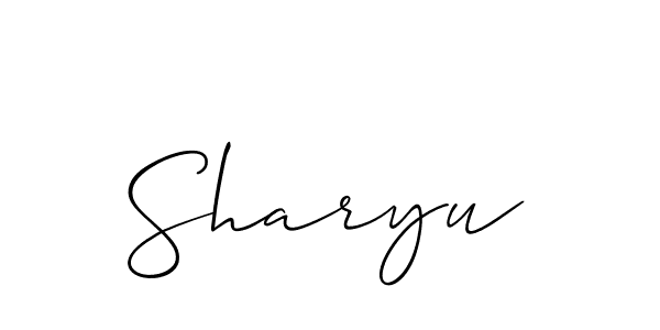 Make a beautiful signature design for name Sharyu. Use this online signature maker to create a handwritten signature for free. Sharyu signature style 2 images and pictures png