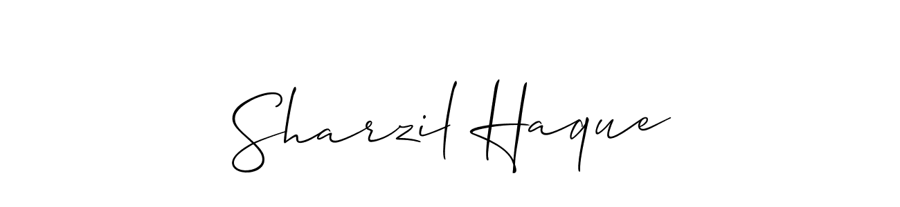 This is the best signature style for the Sharzil Haque name. Also you like these signature font (Allison_Script). Mix name signature. Sharzil Haque signature style 2 images and pictures png