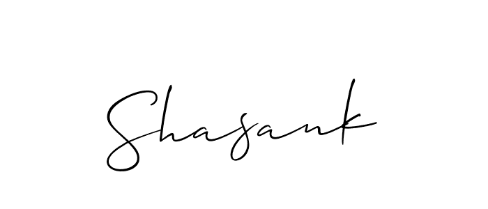 Create a beautiful signature design for name Shasank. With this signature (Allison_Script) fonts, you can make a handwritten signature for free. Shasank signature style 2 images and pictures png