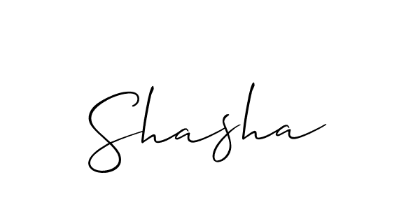 The best way (Allison_Script) to make a short signature is to pick only two or three words in your name. The name Shasha include a total of six letters. For converting this name. Shasha signature style 2 images and pictures png