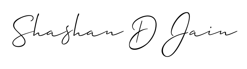 Personalize your online presence with Shashan D Jain signature rendered in elegant Allison_Script font. Great for website footers and blogs. Shashan D Jain signature style 2 images and pictures png