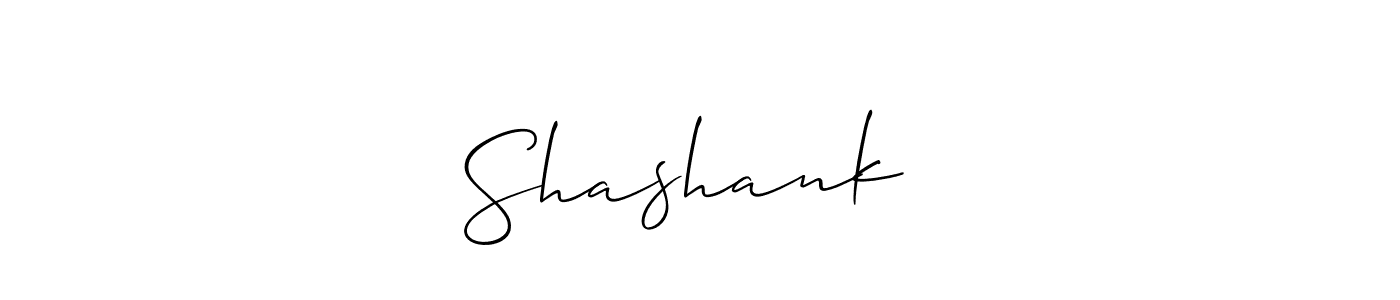 Use a signature maker to create a handwritten signature online. With this signature software, you can design (Allison_Script) your own signature for name Shashank♡︎. Shashank♡︎ signature style 2 images and pictures png