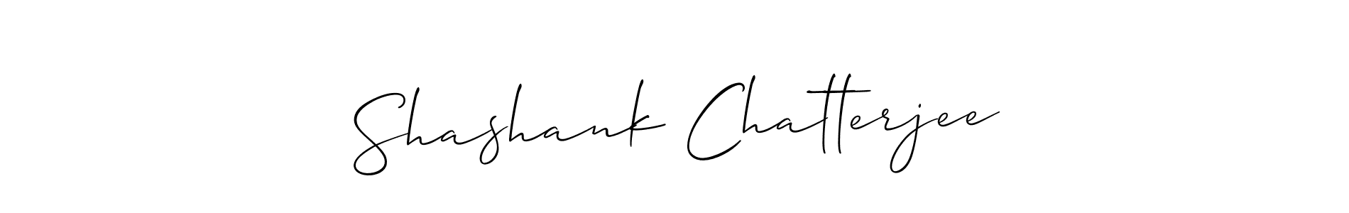 Use a signature maker to create a handwritten signature online. With this signature software, you can design (Allison_Script) your own signature for name Shashank Chatterjee. Shashank Chatterjee signature style 2 images and pictures png