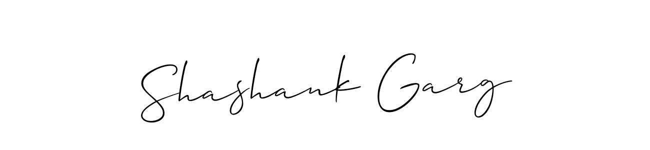 Also You can easily find your signature by using the search form. We will create Shashank Garg name handwritten signature images for you free of cost using Allison_Script sign style. Shashank Garg signature style 2 images and pictures png