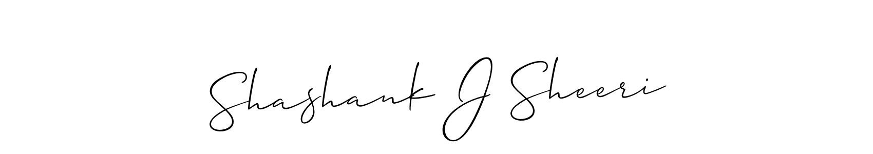 Make a short Shashank J Sheeri signature style. Manage your documents anywhere anytime using Allison_Script. Create and add eSignatures, submit forms, share and send files easily. Shashank J Sheeri signature style 2 images and pictures png