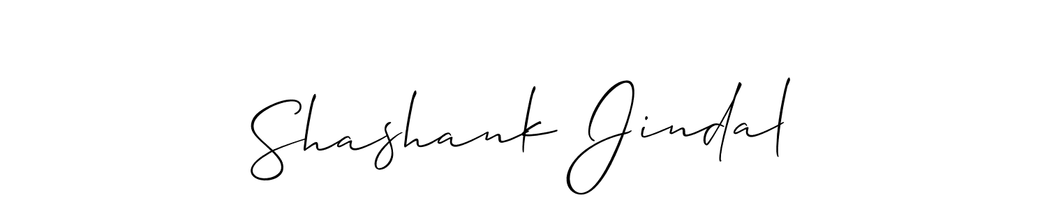 Also we have Shashank Jindal name is the best signature style. Create professional handwritten signature collection using Allison_Script autograph style. Shashank Jindal signature style 2 images and pictures png