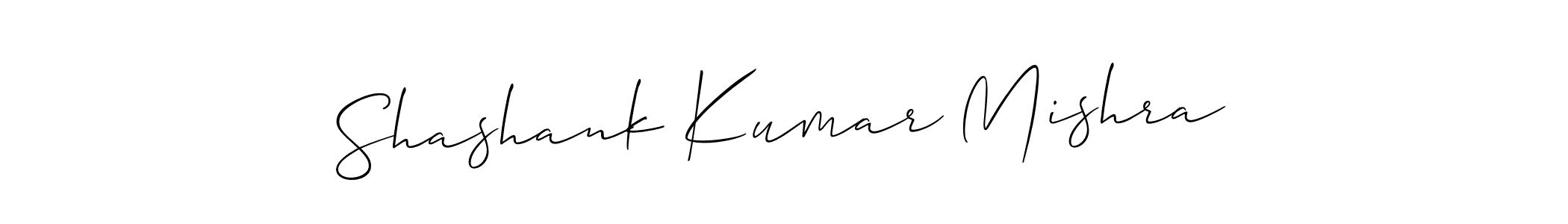 How to make Shashank Kumar Mishra name signature. Use Allison_Script style for creating short signs online. This is the latest handwritten sign. Shashank Kumar Mishra signature style 2 images and pictures png