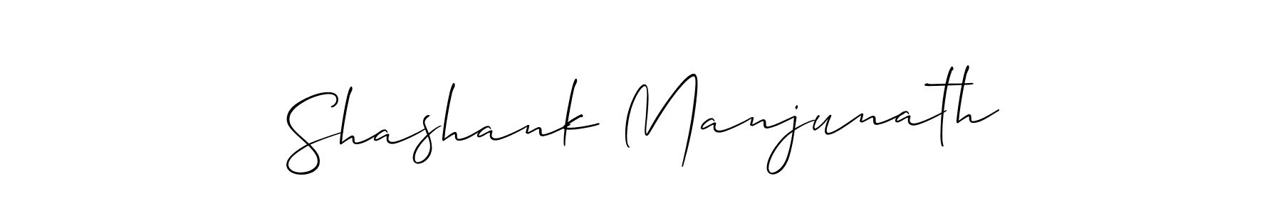How to make Shashank Manjunath name signature. Use Allison_Script style for creating short signs online. This is the latest handwritten sign. Shashank Manjunath signature style 2 images and pictures png