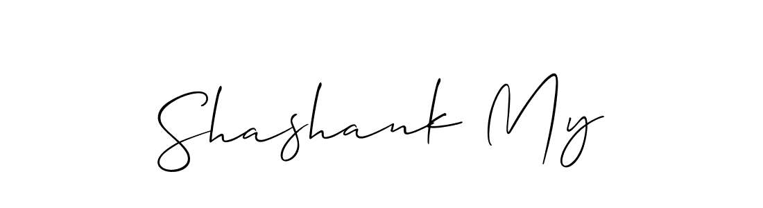 Also You can easily find your signature by using the search form. We will create Shashank My name handwritten signature images for you free of cost using Allison_Script sign style. Shashank My signature style 2 images and pictures png