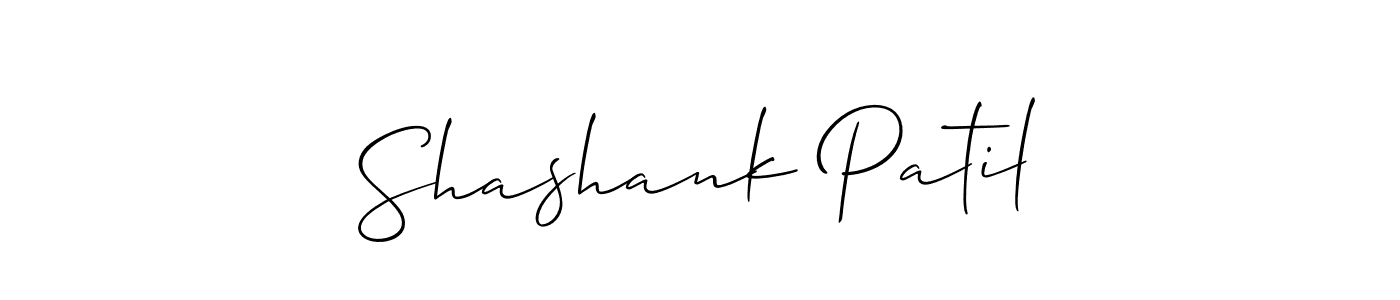 The best way (Allison_Script) to make a short signature is to pick only two or three words in your name. The name Shashank Patil include a total of six letters. For converting this name. Shashank Patil signature style 2 images and pictures png