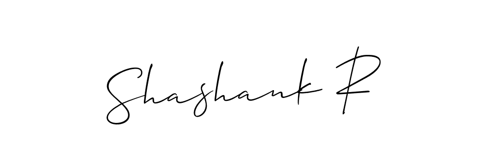 Create a beautiful signature design for name Shashank R. With this signature (Allison_Script) fonts, you can make a handwritten signature for free. Shashank R signature style 2 images and pictures png