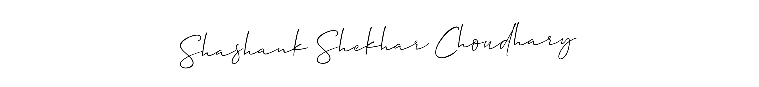 It looks lik you need a new signature style for name Shashank Shekhar Choudhary. Design unique handwritten (Allison_Script) signature with our free signature maker in just a few clicks. Shashank Shekhar Choudhary signature style 2 images and pictures png