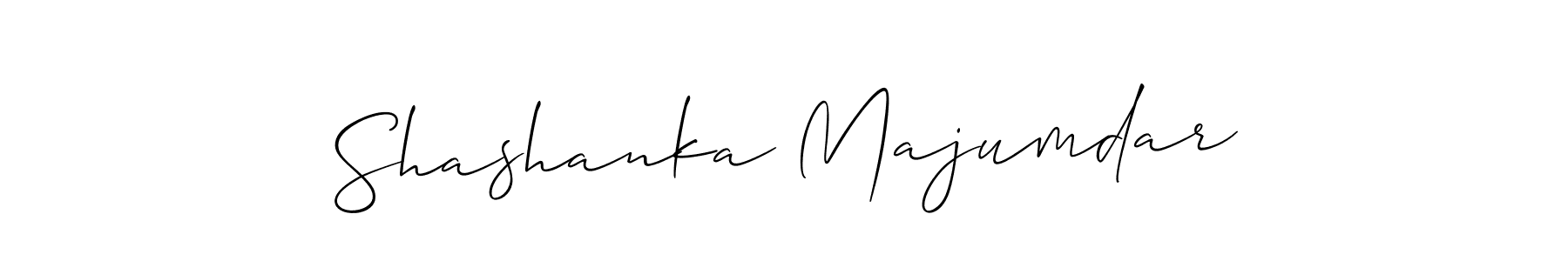 Create a beautiful signature design for name Shashanka Majumdar. With this signature (Allison_Script) fonts, you can make a handwritten signature for free. Shashanka Majumdar signature style 2 images and pictures png