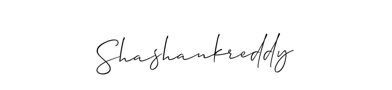 Design your own signature with our free online signature maker. With this signature software, you can create a handwritten (Allison_Script) signature for name Shashankreddy. Shashankreddy signature style 2 images and pictures png