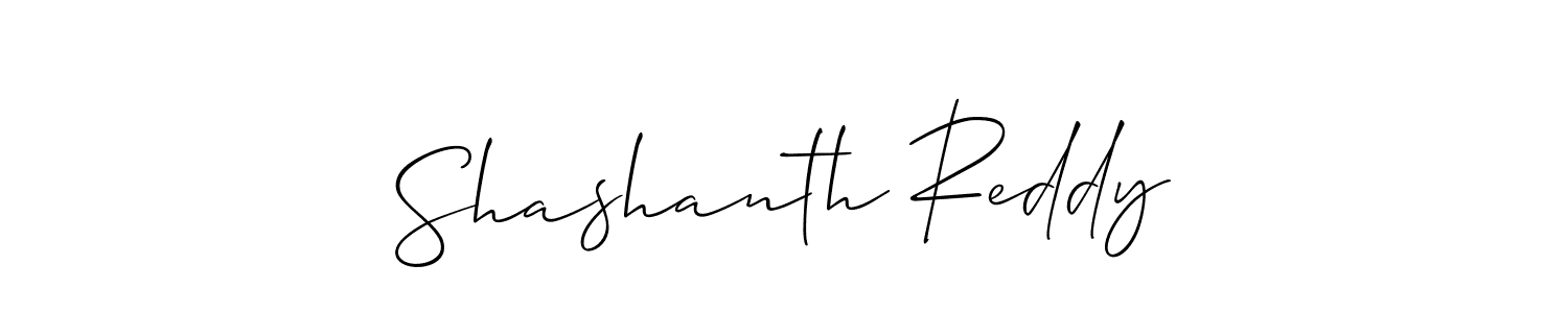 Use a signature maker to create a handwritten signature online. With this signature software, you can design (Allison_Script) your own signature for name Shashanth Reddy. Shashanth Reddy signature style 2 images and pictures png