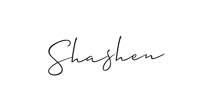 Best and Professional Signature Style for Shashen. Allison_Script Best Signature Style Collection. Shashen signature style 2 images and pictures png
