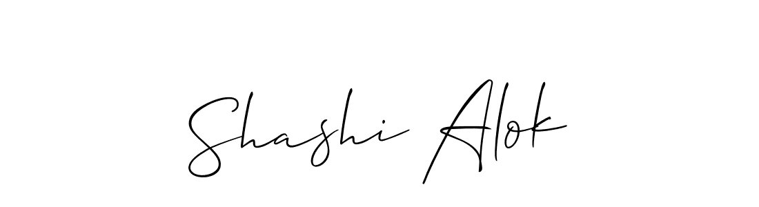 Best and Professional Signature Style for Shashi Alok. Allison_Script Best Signature Style Collection. Shashi Alok signature style 2 images and pictures png