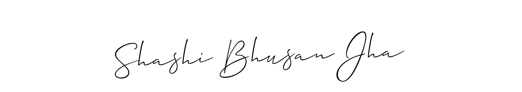 Similarly Allison_Script is the best handwritten signature design. Signature creator online .You can use it as an online autograph creator for name Shashi Bhusan Jha. Shashi Bhusan Jha signature style 2 images and pictures png