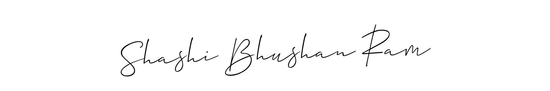 It looks lik you need a new signature style for name Shashi Bhushan Ram. Design unique handwritten (Allison_Script) signature with our free signature maker in just a few clicks. Shashi Bhushan Ram signature style 2 images and pictures png